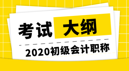 天津2020年全国初级会计职称考试大纲